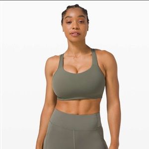 Lululemon All Powered Up Bra *Medium Support( Gray Sage)